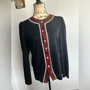 Good Times vintage cardigan‎ timeless boho chic paisley print cottage core